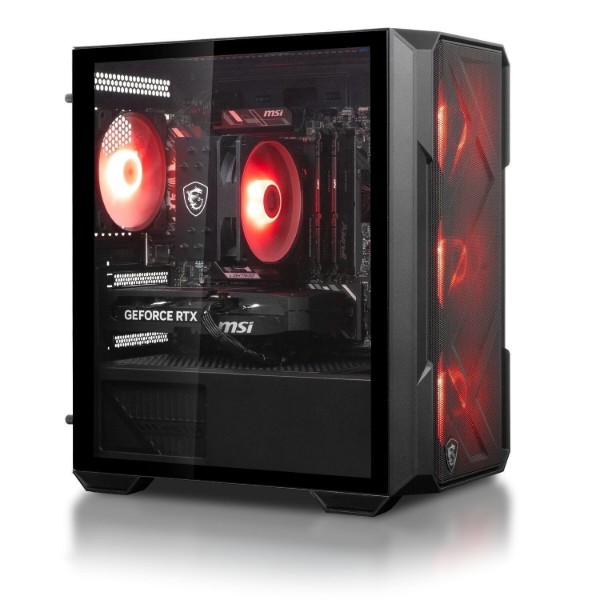 Фото - Системний блок Dragon Lucky Shadow Powered_by MSI (RTX 5060 + i5 12400F) Black